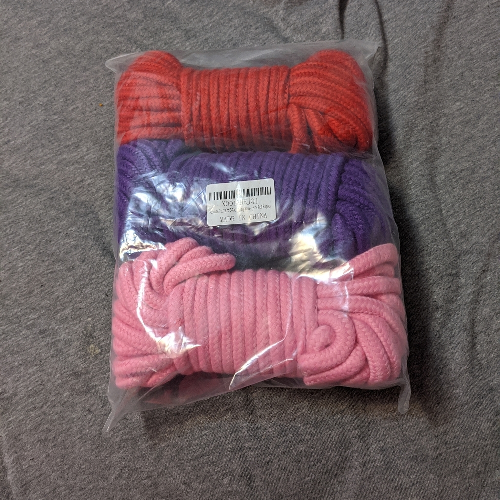 Soft colored rope